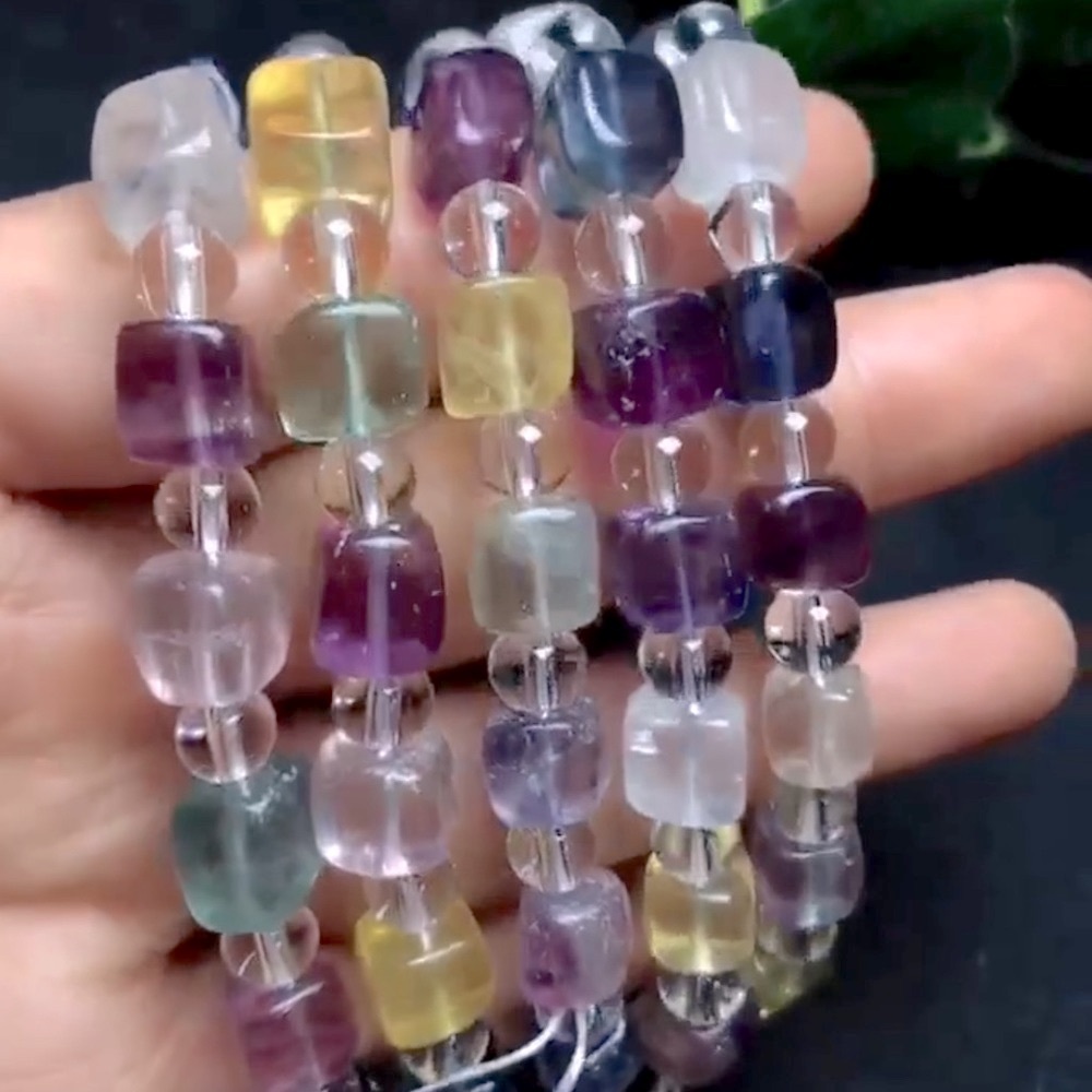 Genuine Fluorite ✨SPIRITUAL DETOX✨ Gemstone bracelet - Picture 2 of 3